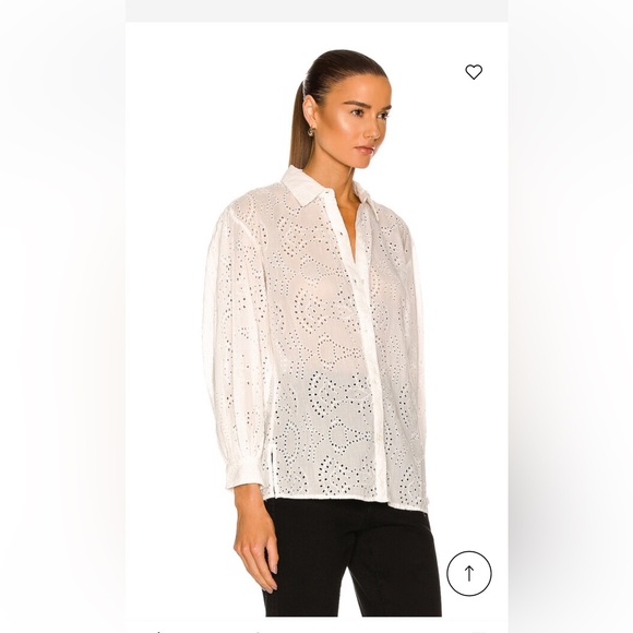 Nili Lotan White Eyelet Blouse - Picture 3 of 10